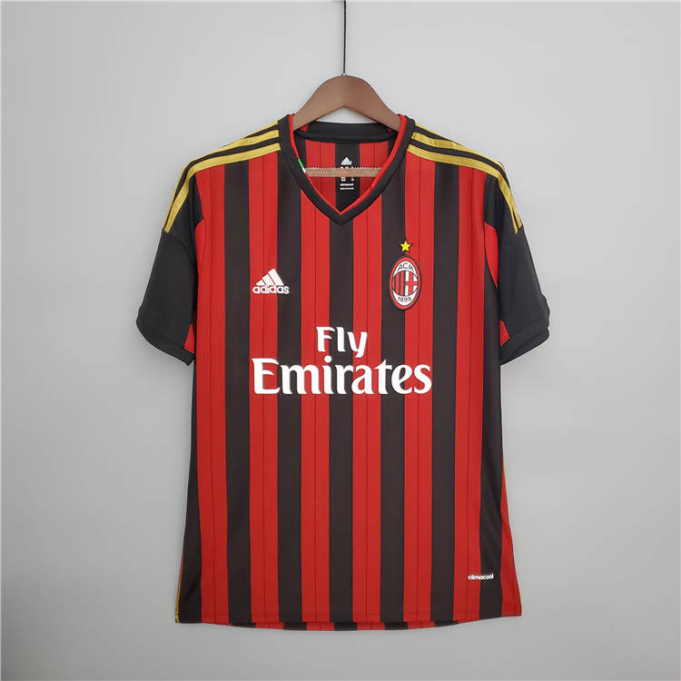 Genuine AC Milan 1314 Retro Home Shirt - Official Replica 8919