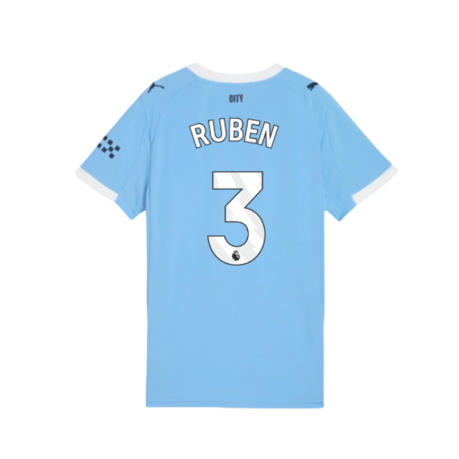 2025-20 Man City Home Shirt with Ruben 3 M Women S