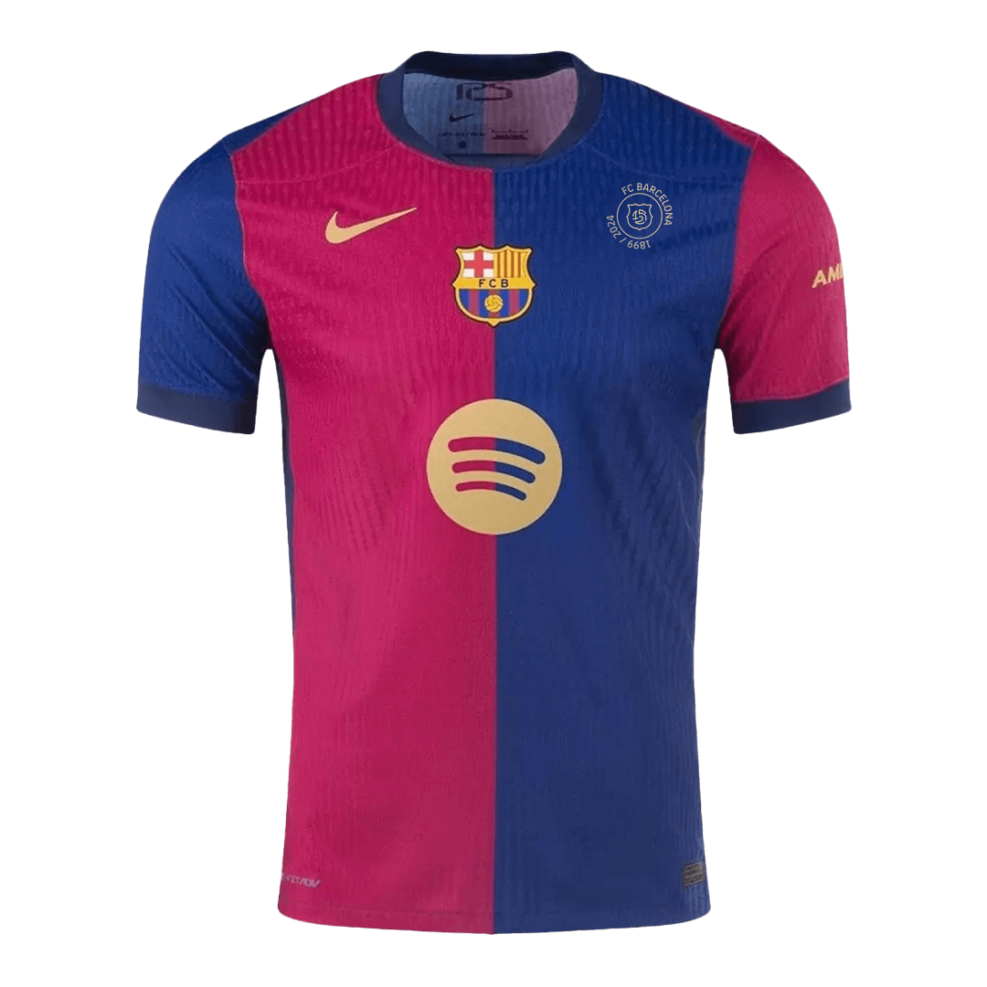 Player Version Barcelona Home Soccer Jersey 2024/25 - 125th Anniversar