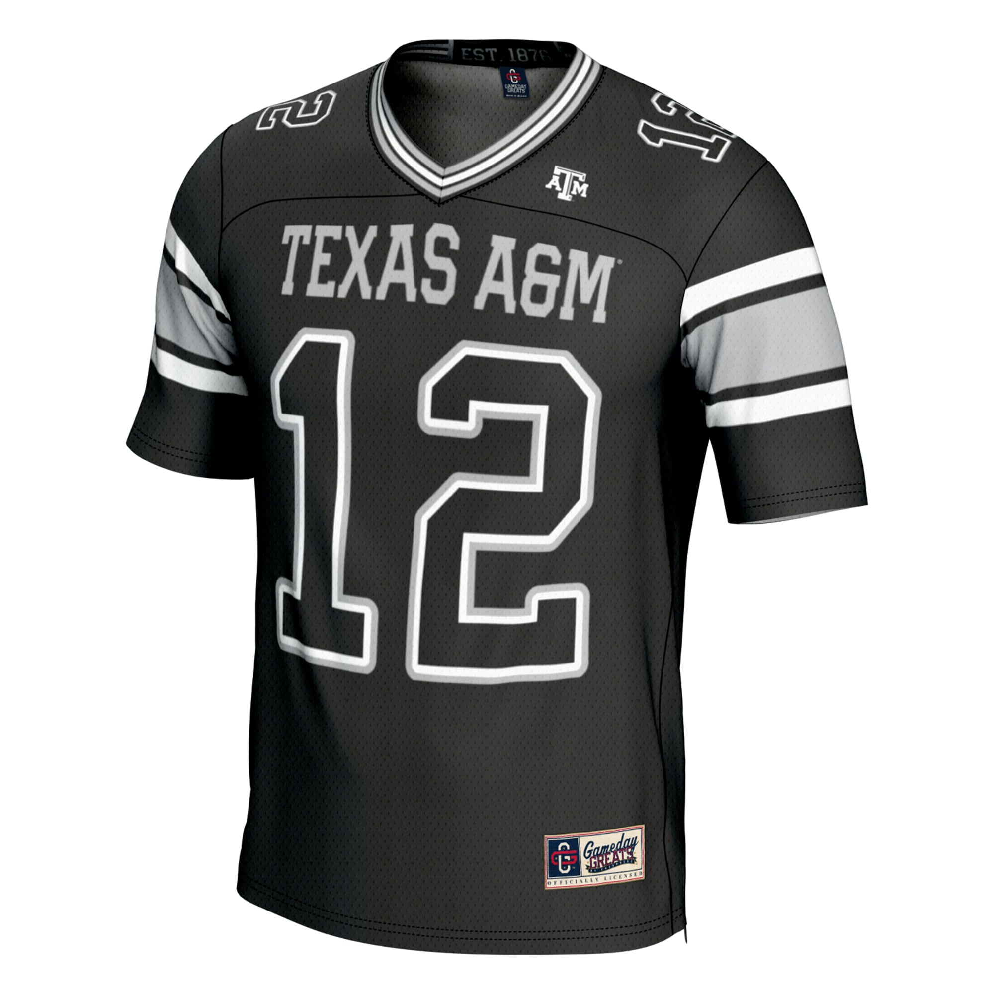 [DDG] Texas A&M Aggies GameDay Greats Youth Football Lightweight Fashion Jersey - Black