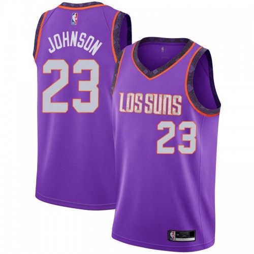 Purple Nike Phoenix Suns #23 Suns Jersey - Fabric Game Day Wear