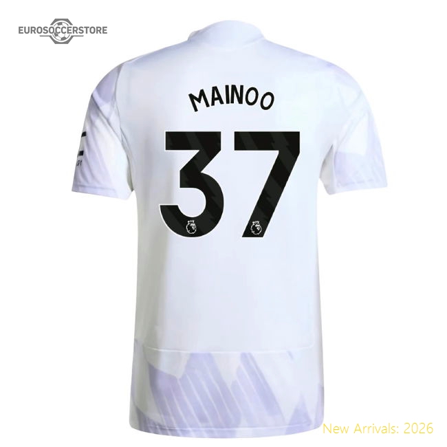 2025-2026 Man Utd Away Jersey (Mainoo 37) English Football Collection