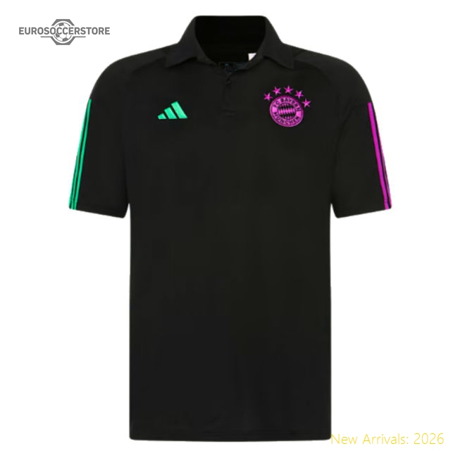 High-Quality 2023-2024 Bayern Munich Polo Shirt (Black)
