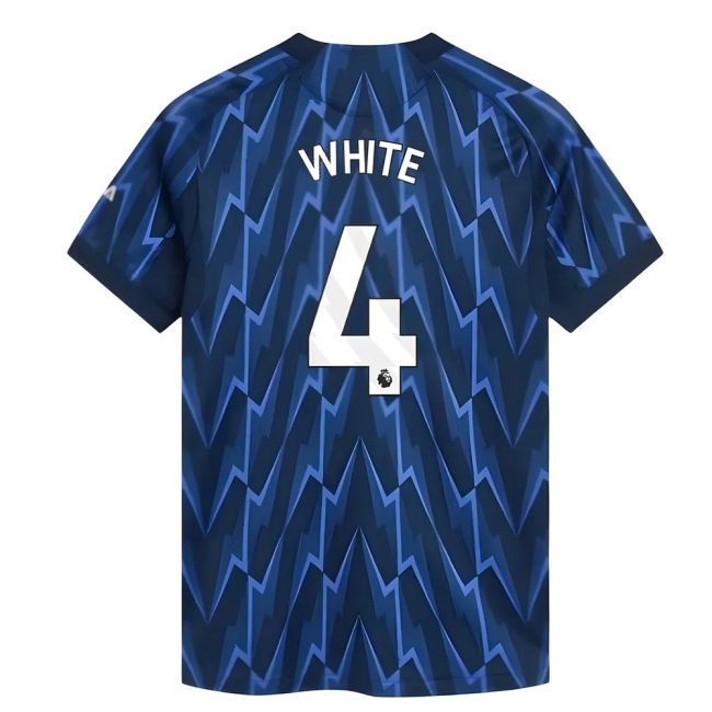 Arsenal Arsenal Authentic Away Shirt Womens White #4 Elite Perform...