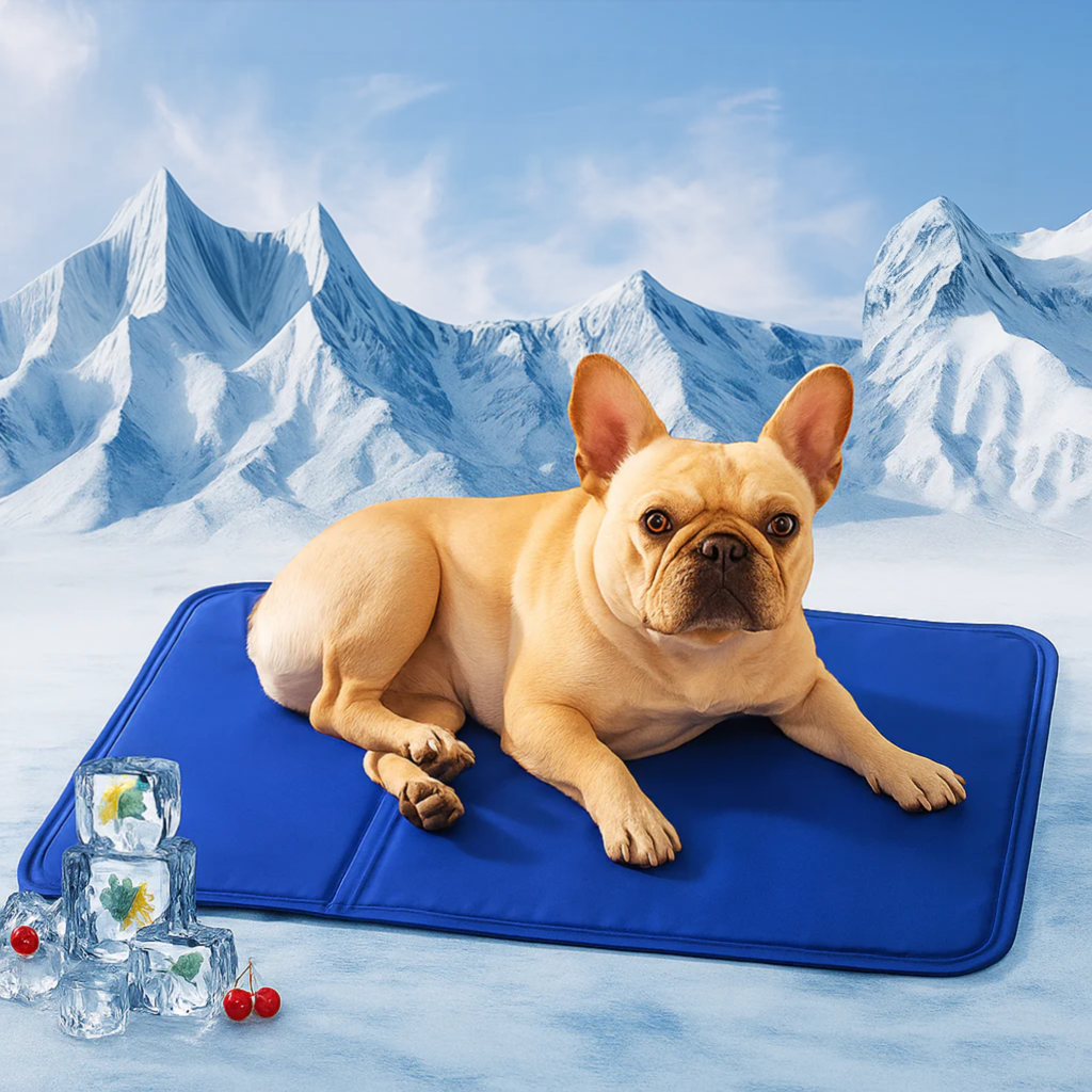 French Bulldog专属 Aircooly Frenchie Cooling Bed – Non-icy Soft Breatha...
