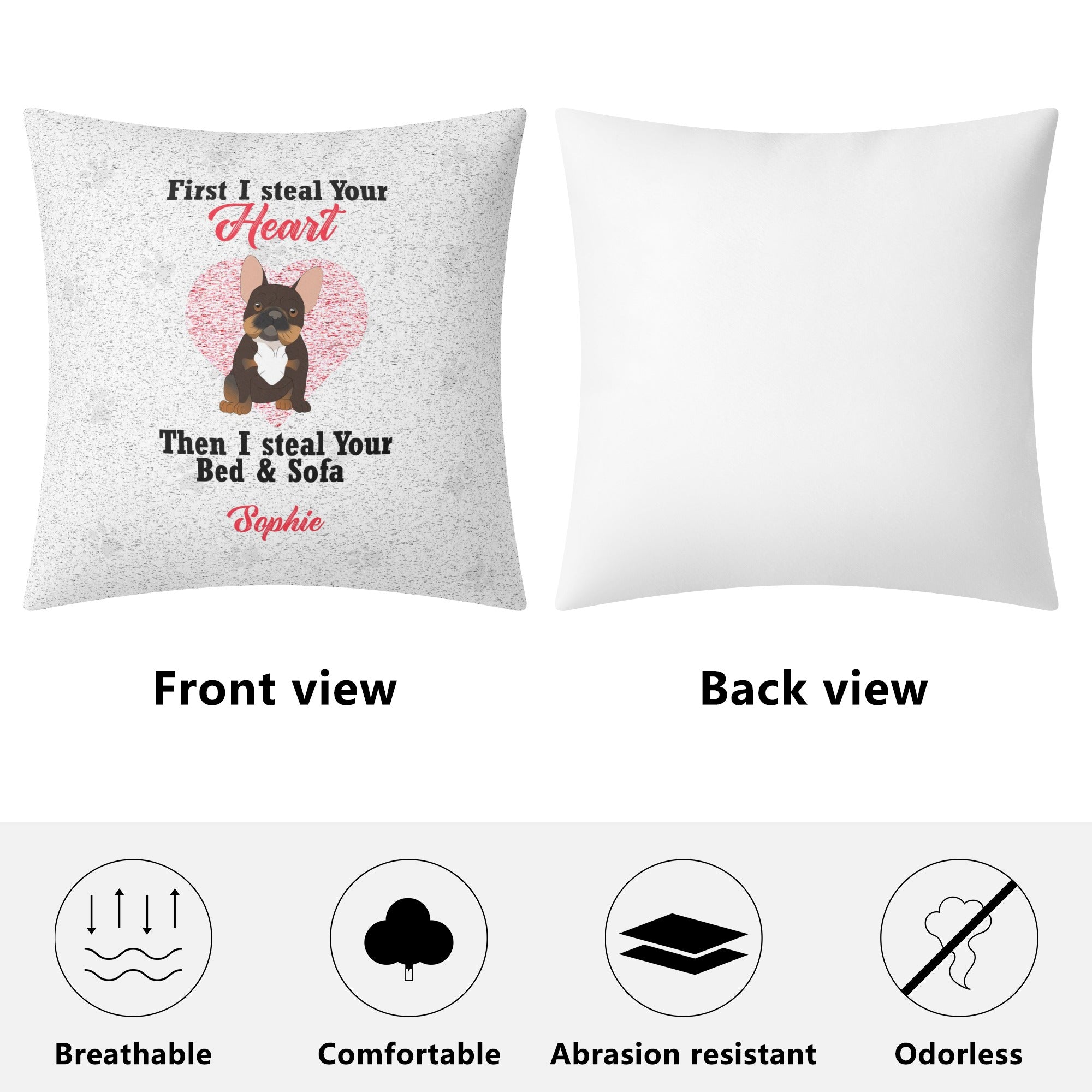 I Steal Your Heart - Comfortable Custom Pillow Winter Wear