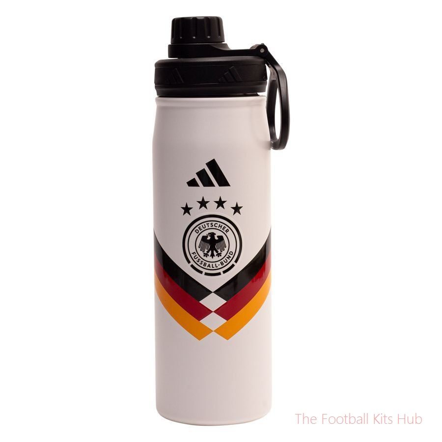 Germany Drinks Bottle Metal World Cup 2026 - White/Black