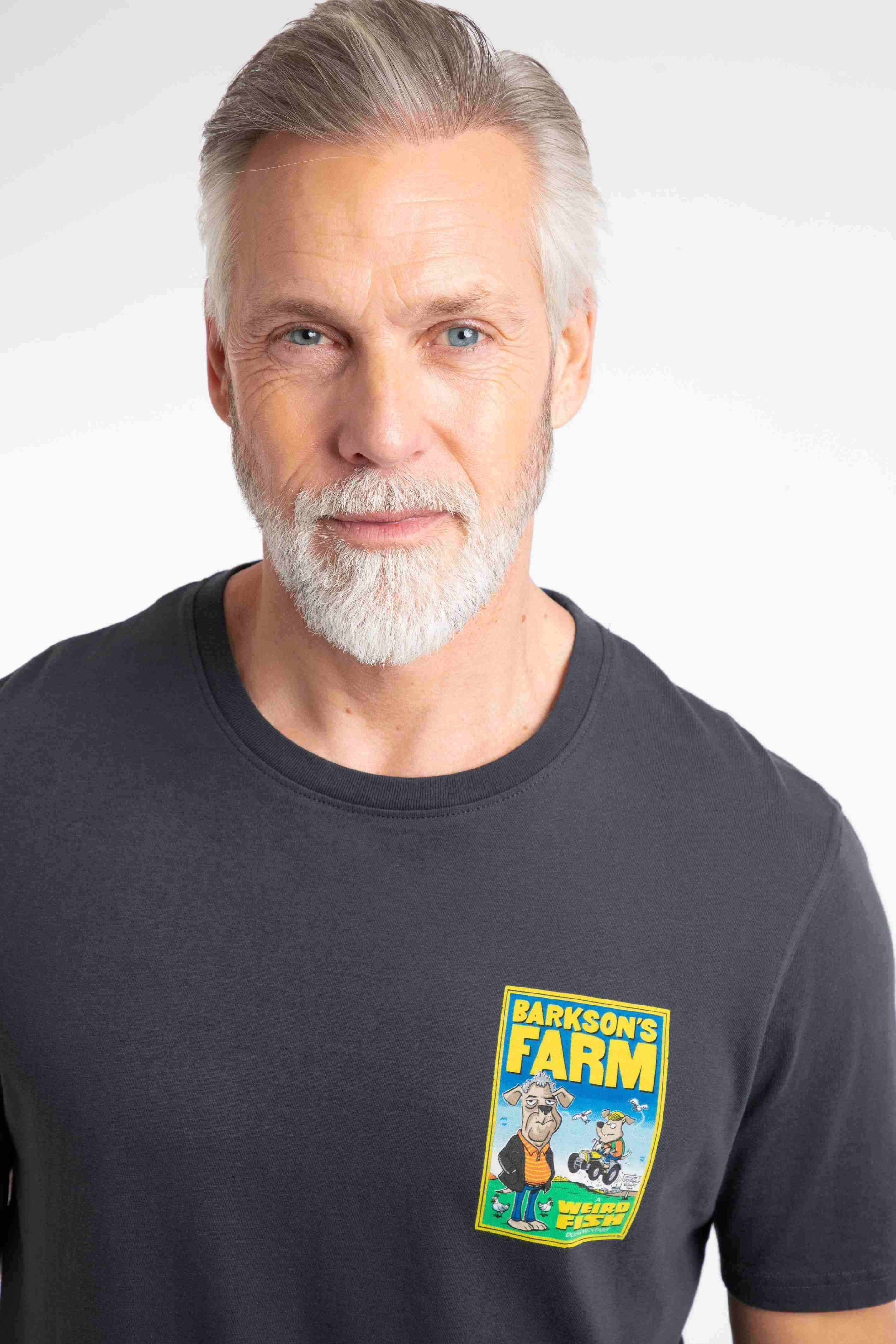 Barkson Farm Back Print Artist T-Shirt Navy