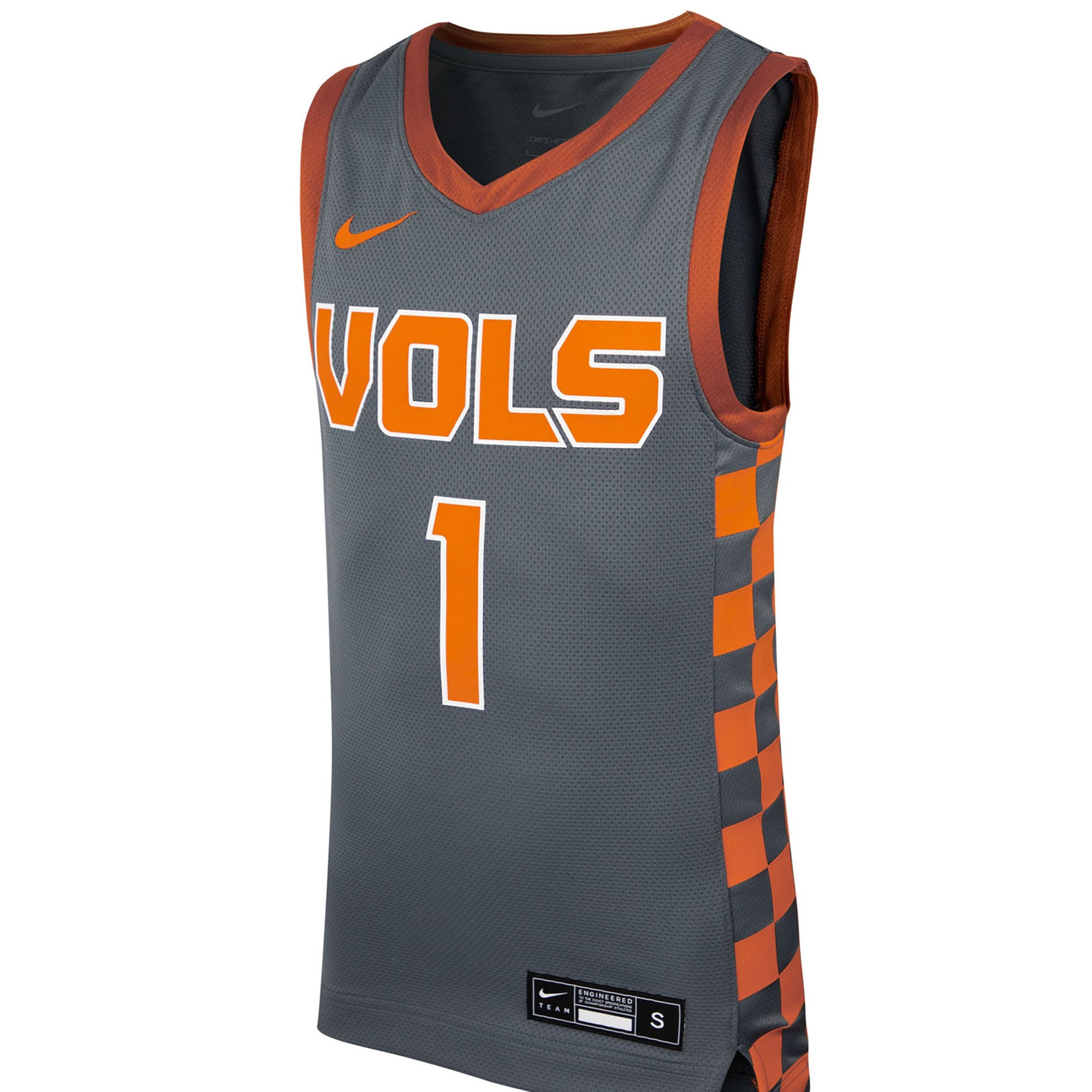 [DDG] Tennessee Volunteers Youth Icon Replica Basketball Jersey - Gray