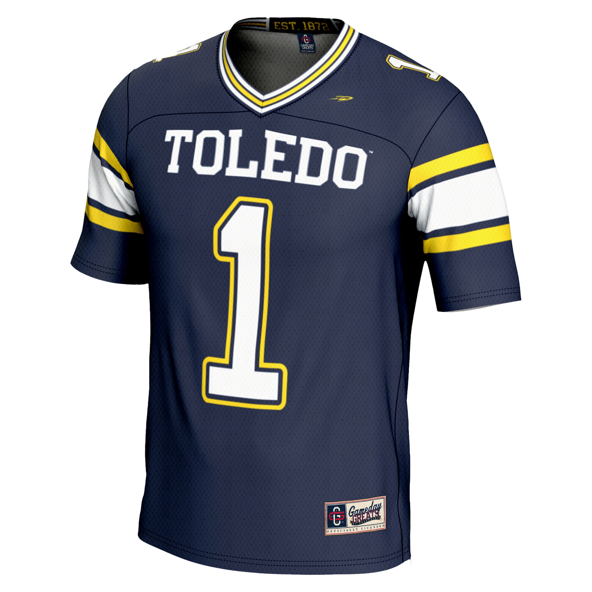 #1 Toledo Rockets GameDay Greats Youth Endzone Football Jersey - Navy
