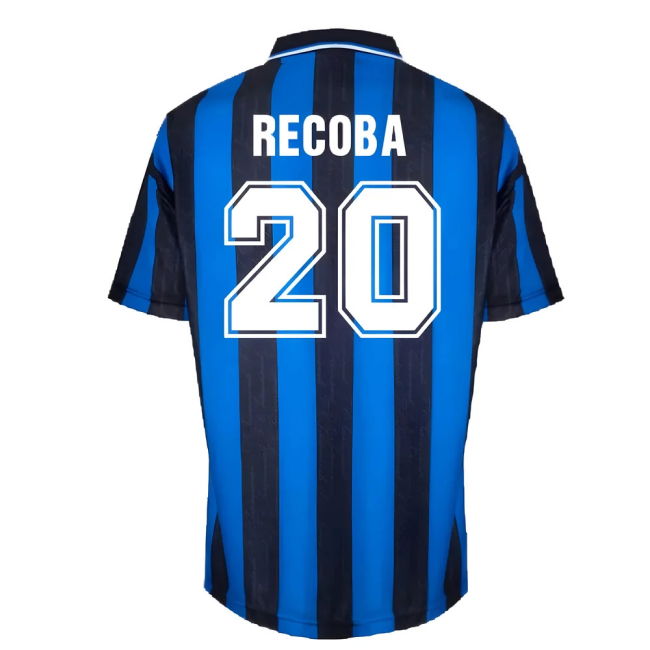 Replica Inter Inter Milan Home Shirt Recoba #20 Authentic Design 2...