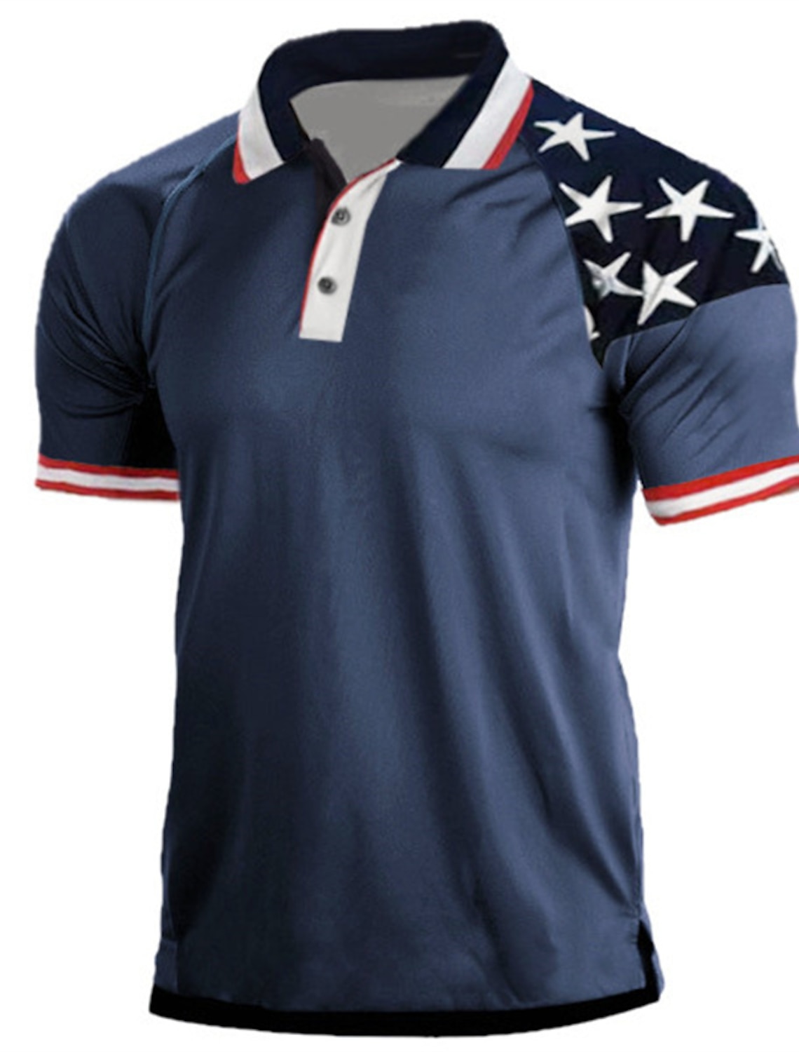 America's 250th Anniversary Men's Star Veterans Patriotic Polo Shirts