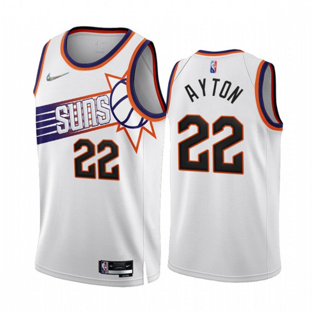 Premium Men's Phoenix Suns #22 Deandre White Basketball Jersey