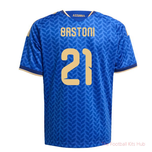 [LK] 2026/27 Italy Home Shirt (Kids) (Bastoni 21)