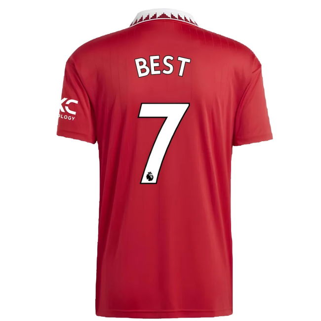 2022-20 Man Utd Home Shirt with BEST 7 M S