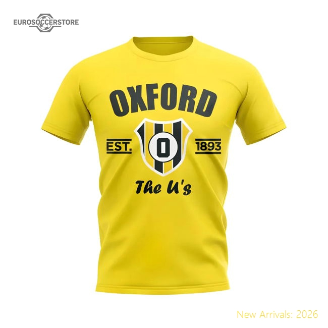 First-class Oxford Established Football T-shirt (yellow)