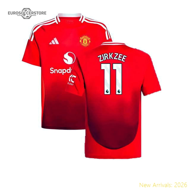Excellent 2024-2025 Man Utd Home Shirt (kids) (zirkzee 11)