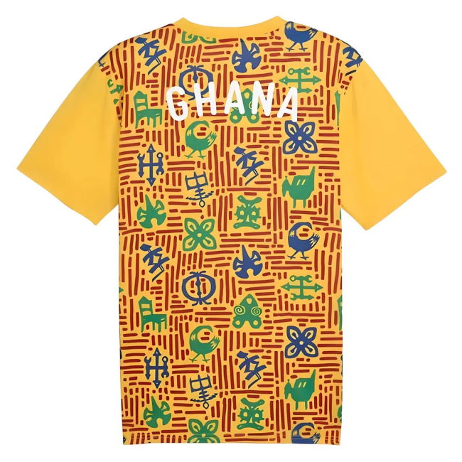 2024-2025 Ghana Pre-Match SS Jersey (Yellow)