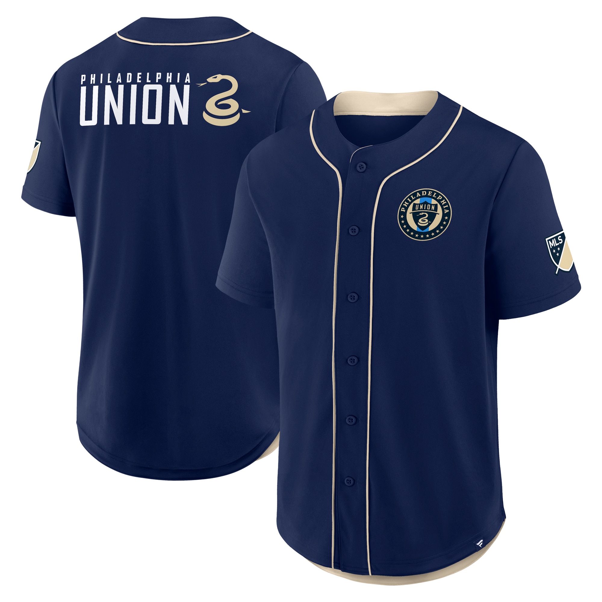 [ESK] Youth Philadelphia Union Injury Time Baseball Jersey - Navy