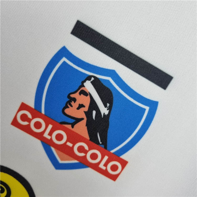 Breathable Colo-Colo Retro Soccer Jersey 1995 Home Football Shirt