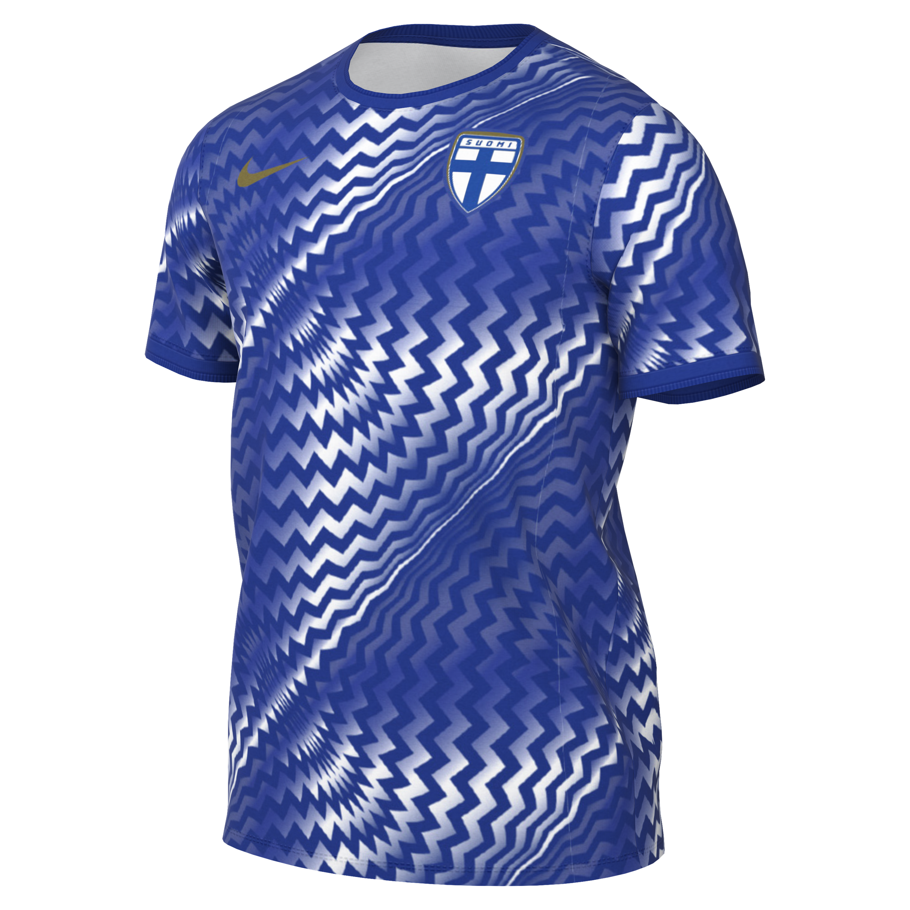 [SJH] Finland National Team 2026 Academy Pro Pre-Match Jersey Top - Blue