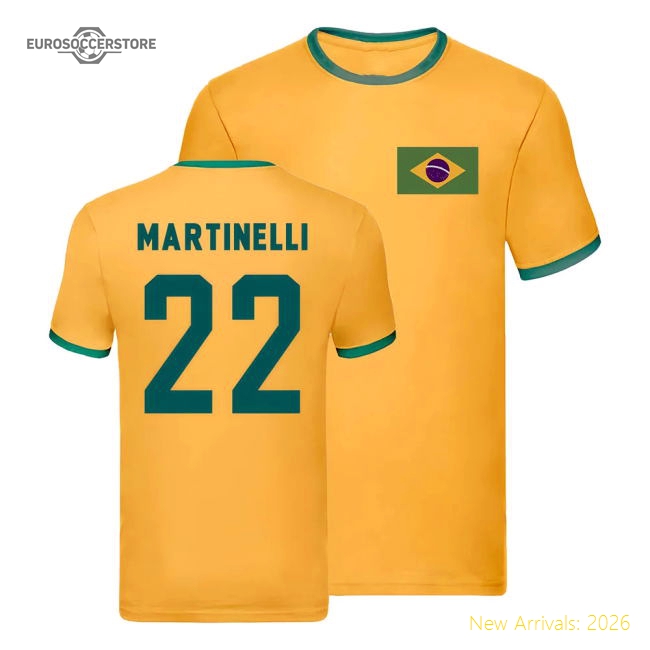 Premium Football Brazil T-shirt - Breathable Classic Modern