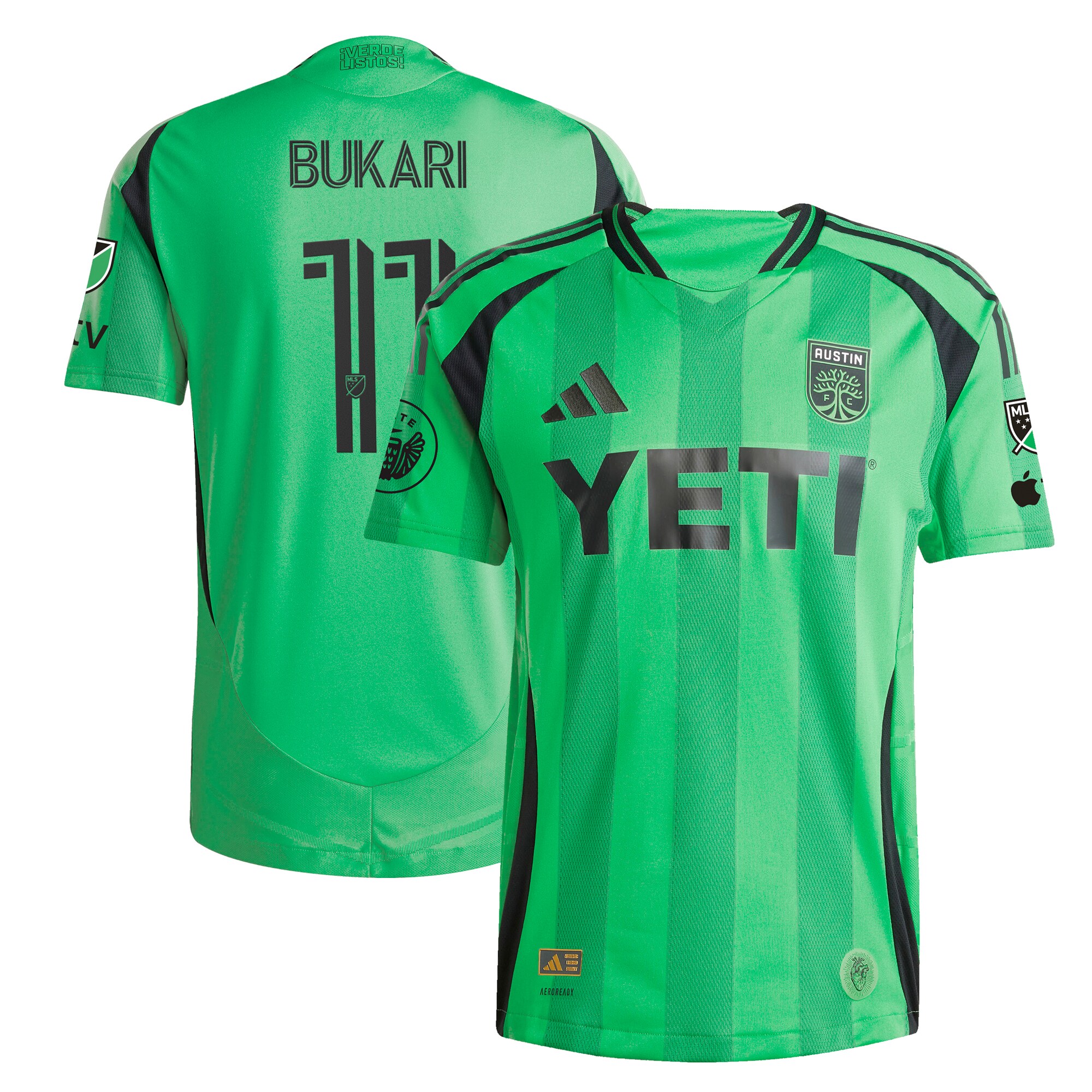 [SJH] Austin FC 2025 The Heartbeat Kit Authentic Player Jersey - Green