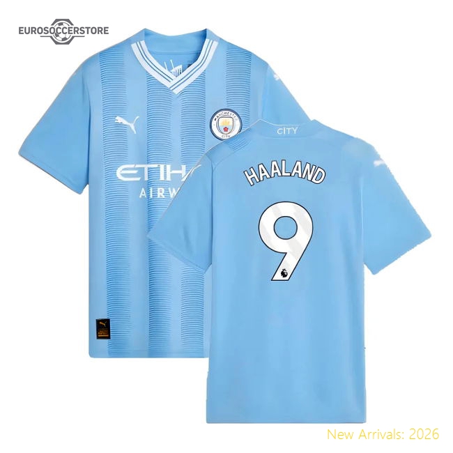 Man City Haaland Child-friendly Kids Jersey Performance Fabric