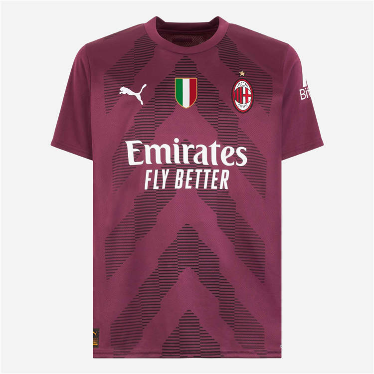 AC Milan 2223 Purple Goalkeeper Soccer Jersey Football Shirt -