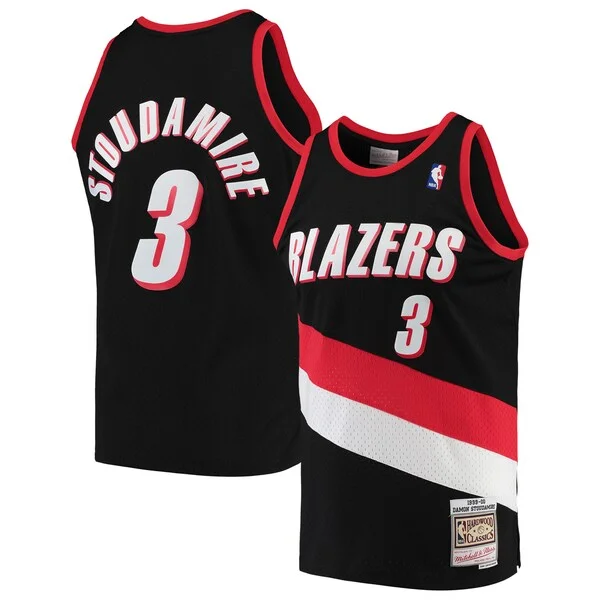 Damon Stoudamire POR Performance Basketball Jersey - Black