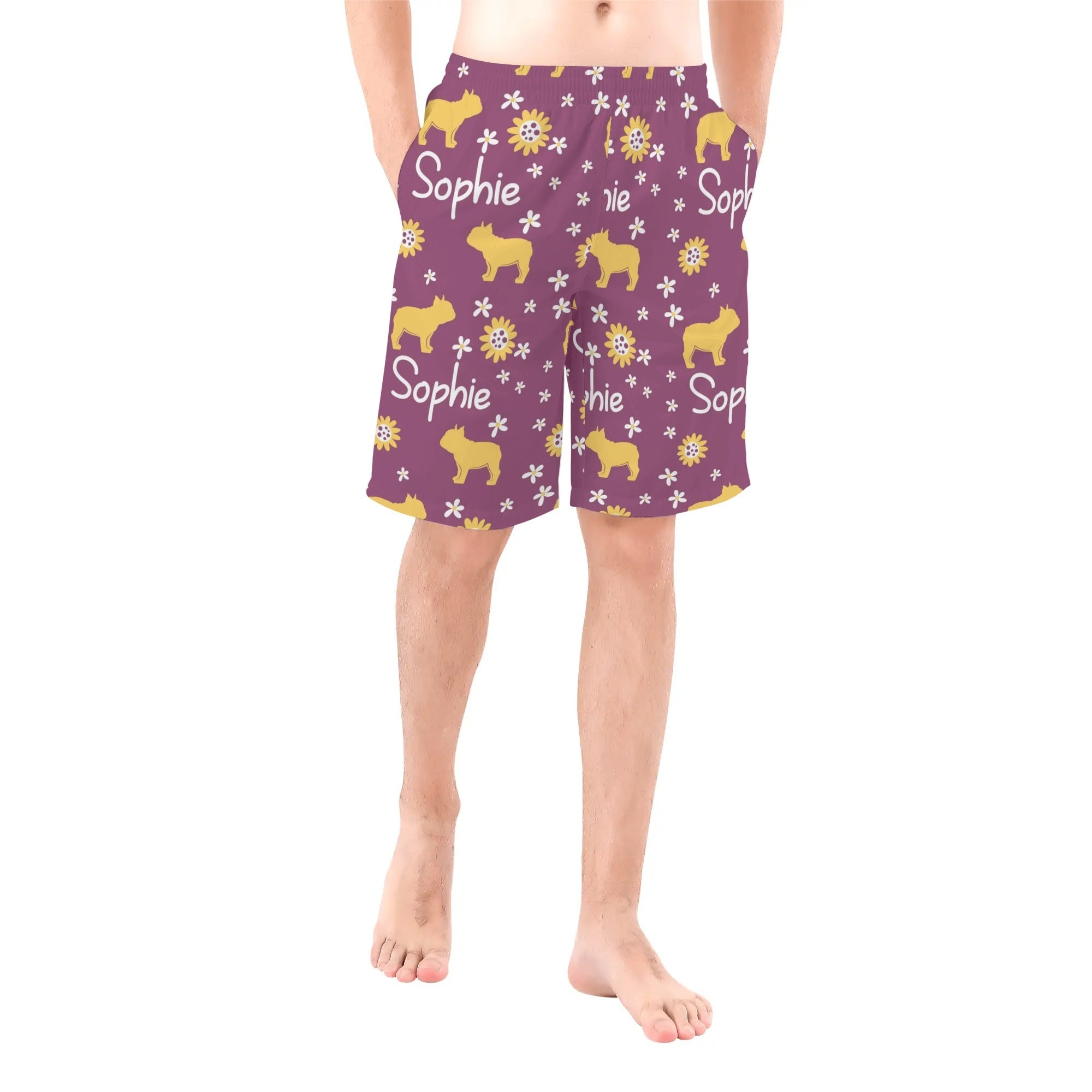 French Bulldog Lover Custom Mens All Over Print Shorts With French