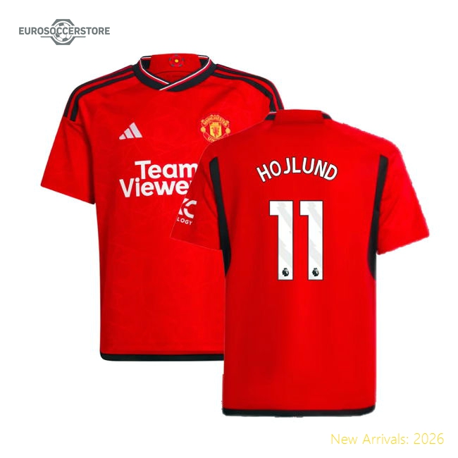 Man Utd Kids Hojlund Premium Jersey Performance Fabric Flexible