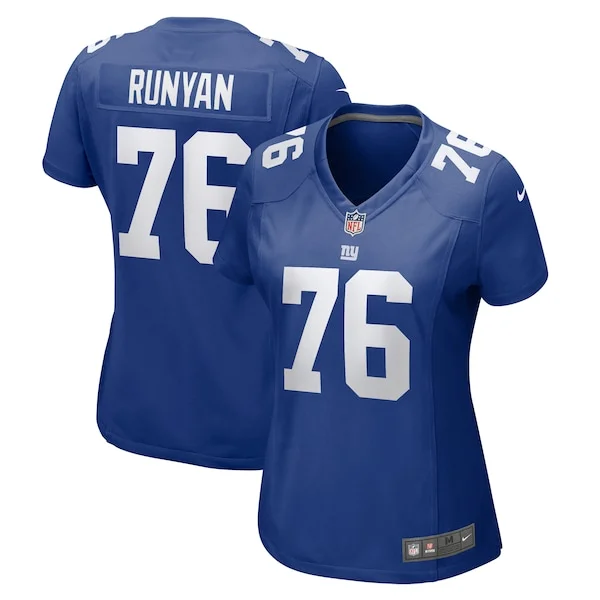 None Jon Runyan Game Jersey - Royal | NFL Player Jersey | NFL Football