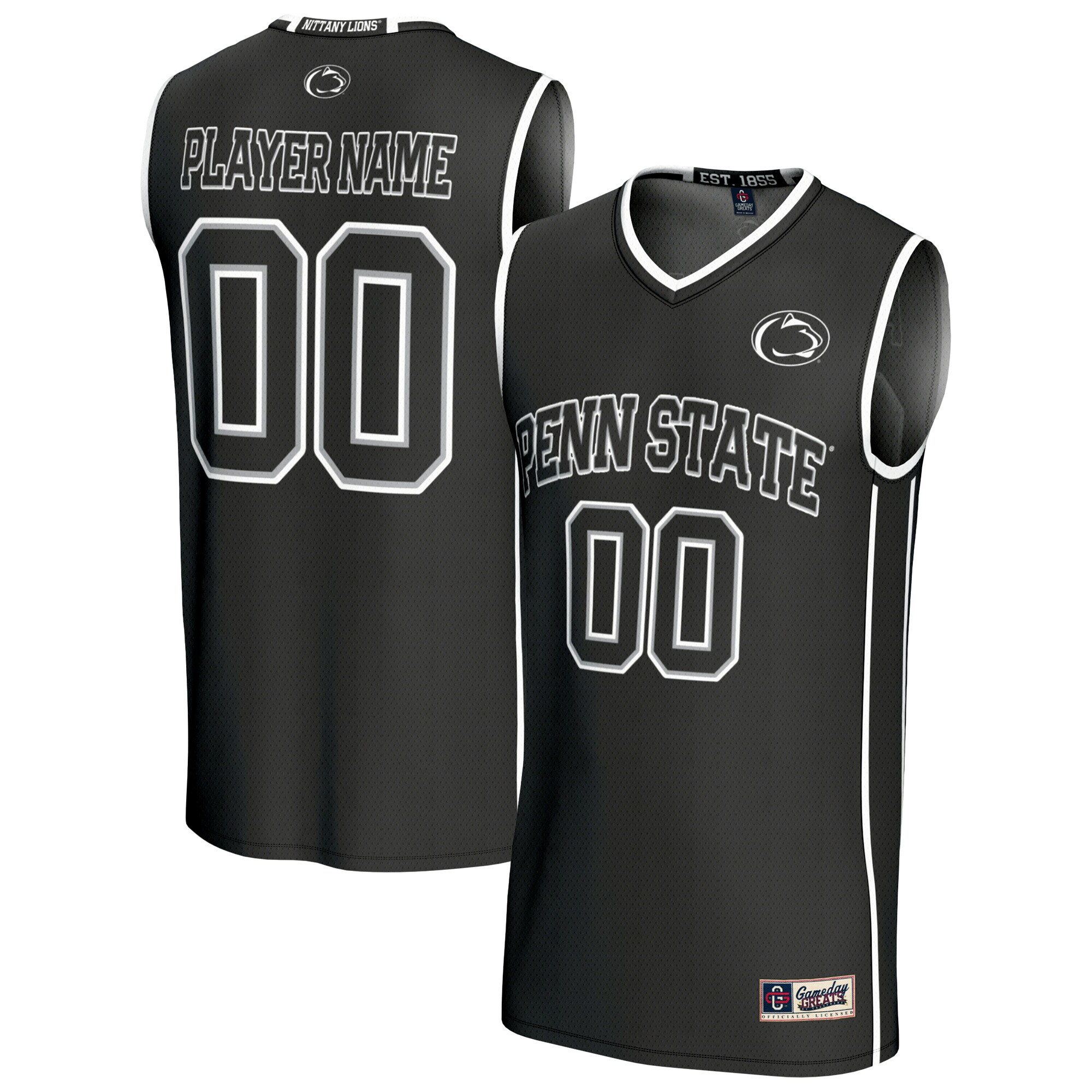 [NJP] Penn State Nittany Lions GameDay Greats Youth NIL Pick-A-Player Lightweight Men's Basketball Fashion Jersey - Black