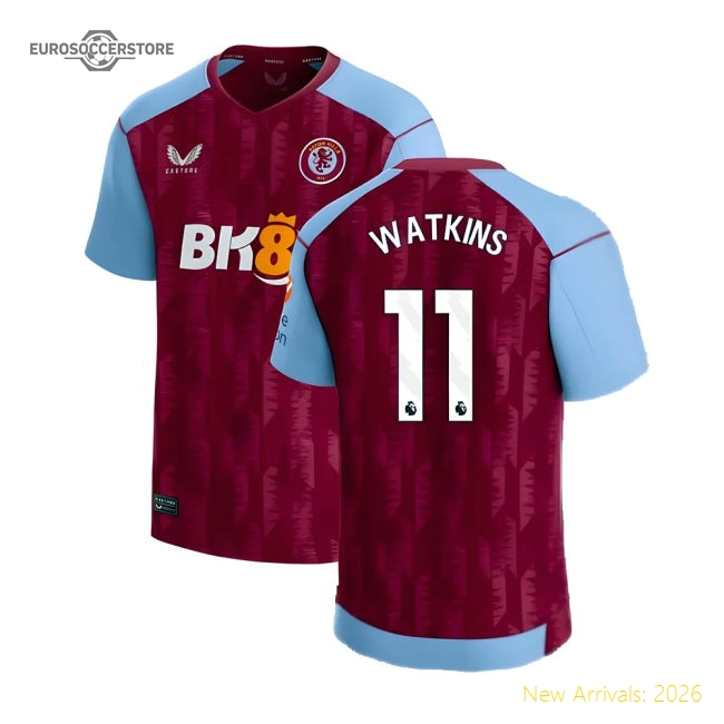Premium Official First Shirt Watkins 11 2023-2024 Aston Villa
