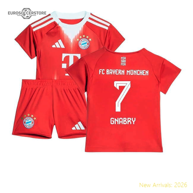 Best-Selling 2025-2026 Bayern Munich Home Baby Kit (Gnabry 7)