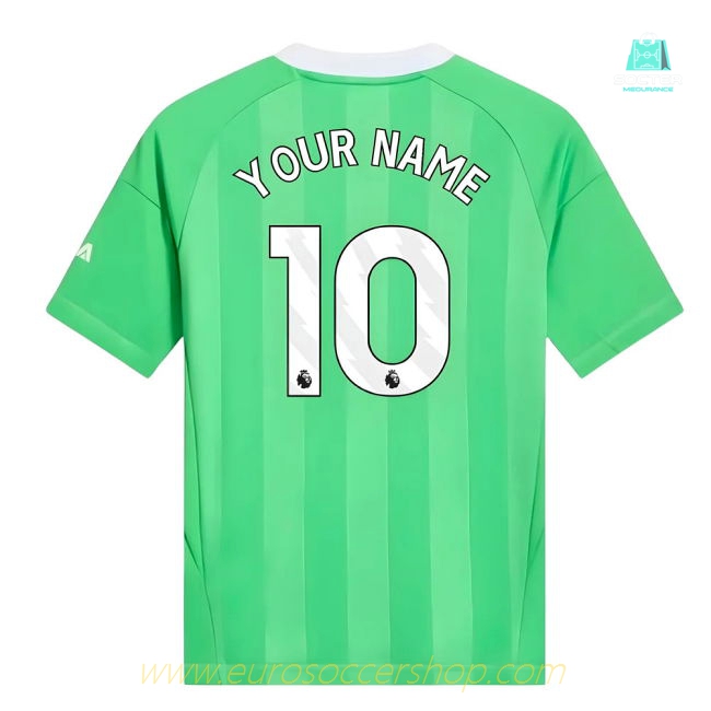 2025-2026 Arsenal Third Goalkeeper Shirt (Green) - Kids (Your Name)