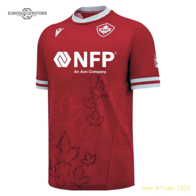 Highperformance Canada Rugby 20252026 Home Shirt () Quickdry