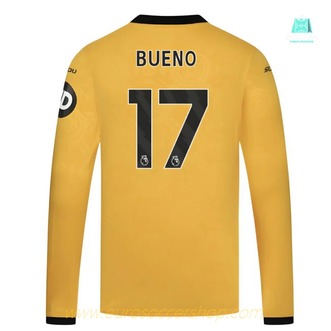 2025-2026 Wolves Long Sleeve Home Shirt (Bueno 17)