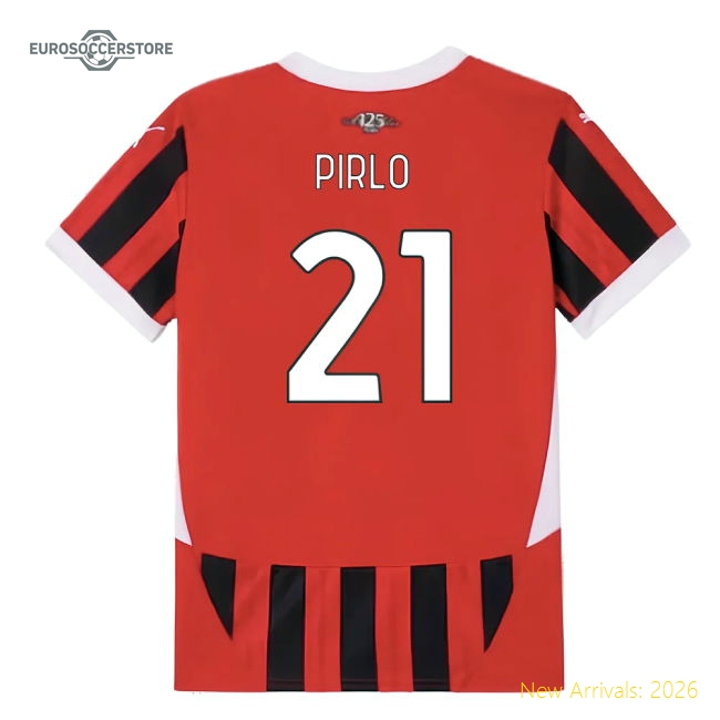 2024-2025 AC Milan Home Shirt (Kids) (Pirlo 21)