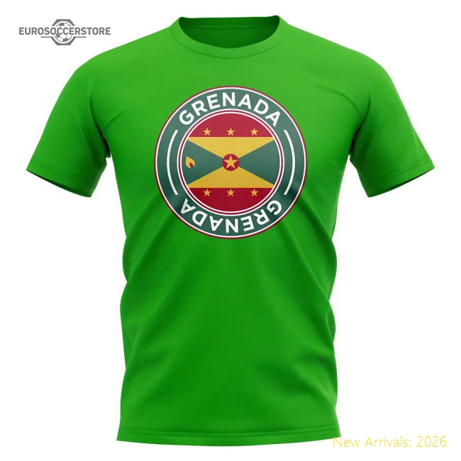 Grenada Football Badge T-shirt (green) - Fan Collection