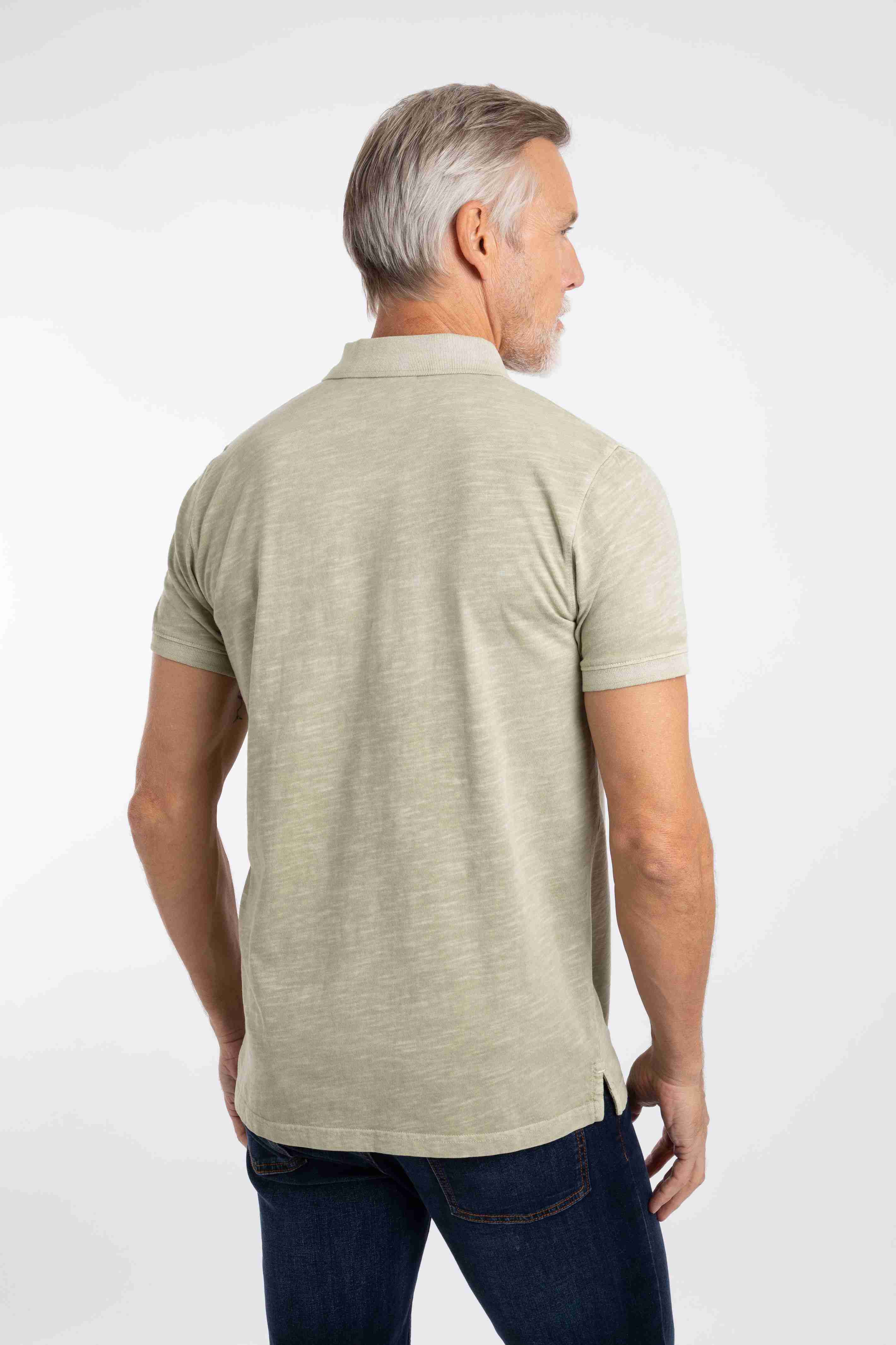 Indy Slub Polo Shirt Laurel Green
