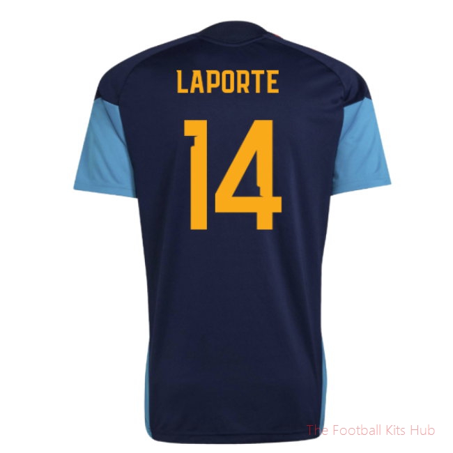 2026-2027 Spain Training Jersey (Night Indigo) (Laporte 14)