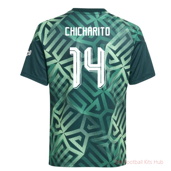 Mexico 2026-2027 Home Pre-Match Shirt (Kids) (Chicharito 14)