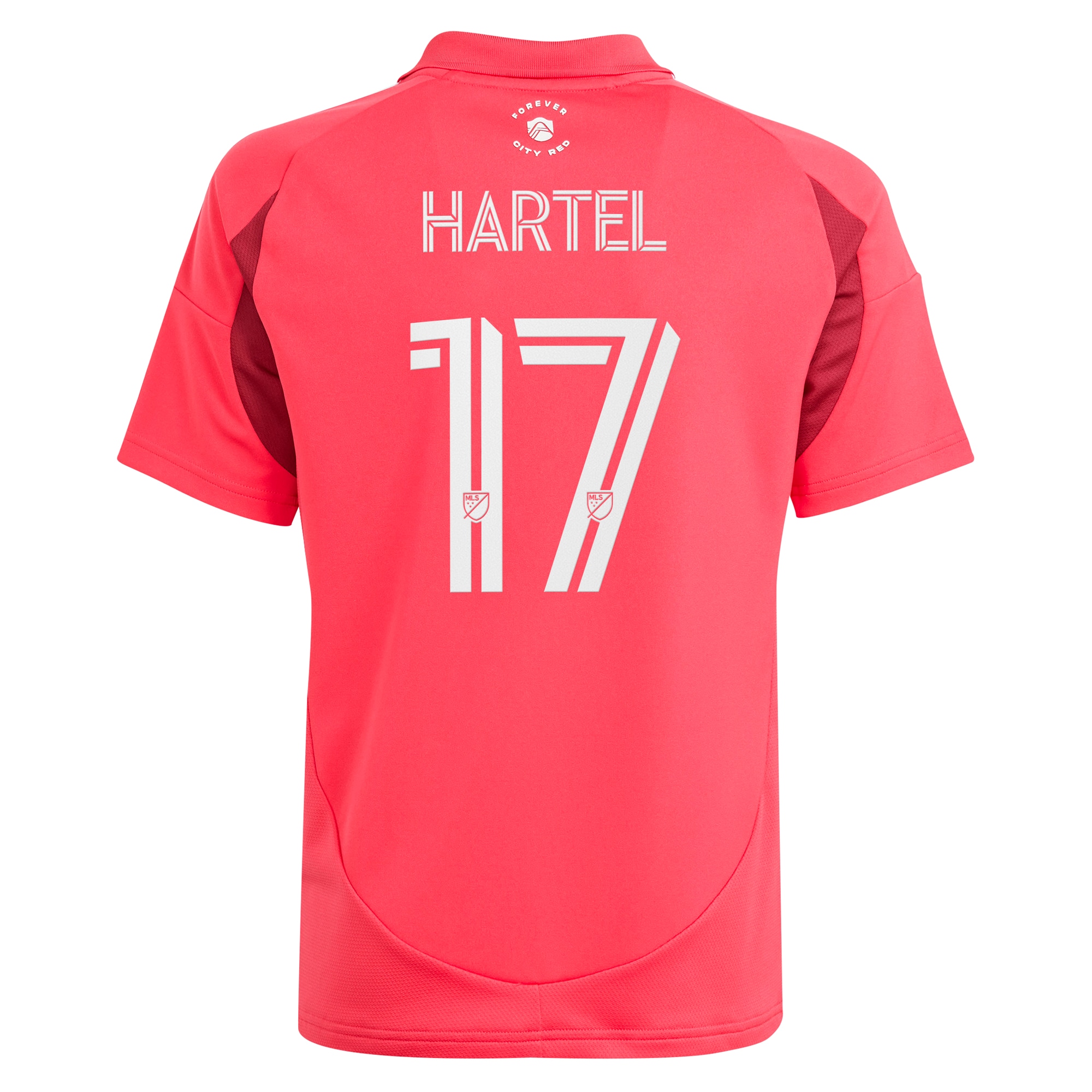 [SJH] Marcel Hartel St. Louis City SC Youth 2025 Forever CITY Red Replica Player Jersey - Red