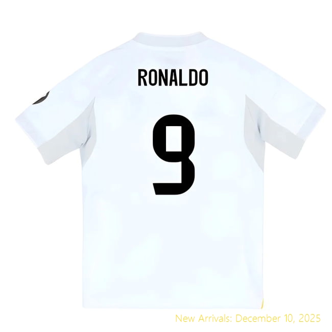 2025-2026 Real Madrid RM Premium Home Youth Kit (Ronaldo 9) -