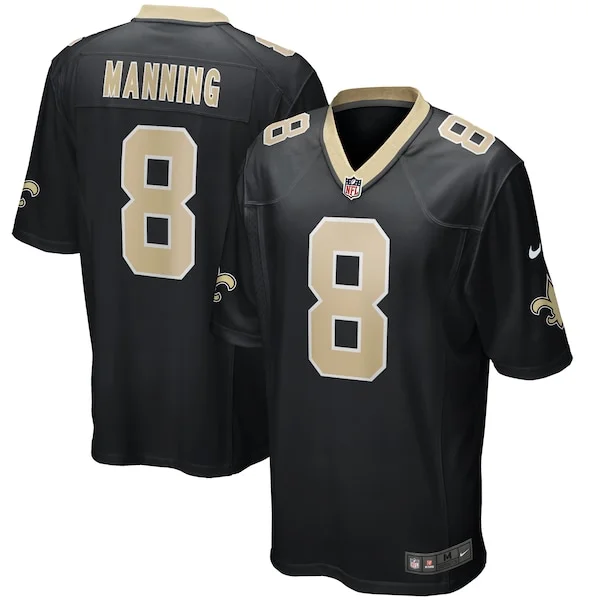 Performance New Orleans Saints Game Jersey - Premium Black NFL Fan ...