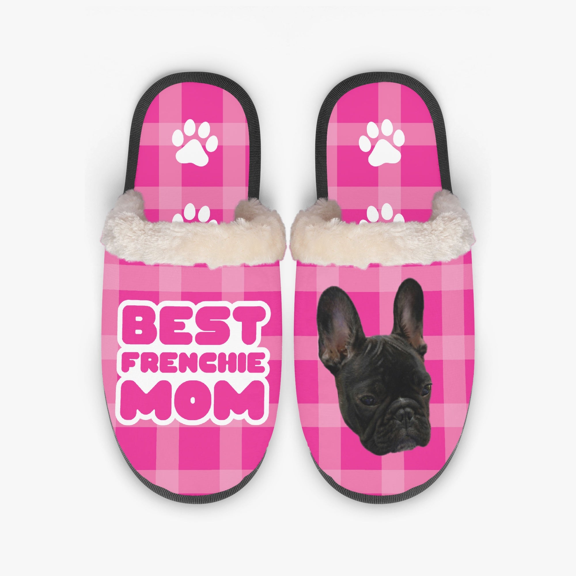 French Bulldog Argento Personalized Cozy Winter Slippers Cozy Paw Wear