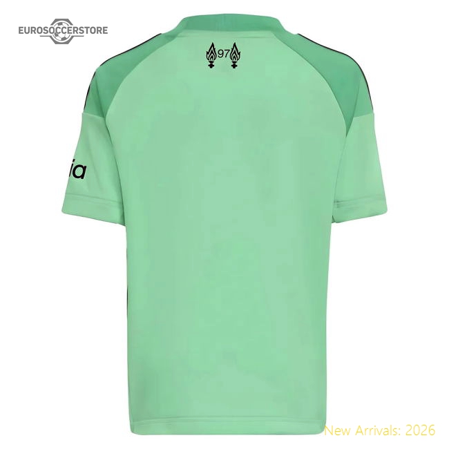 Official 2025-2026 Liverpool Home Goalkeeper Mini Kit - Premium