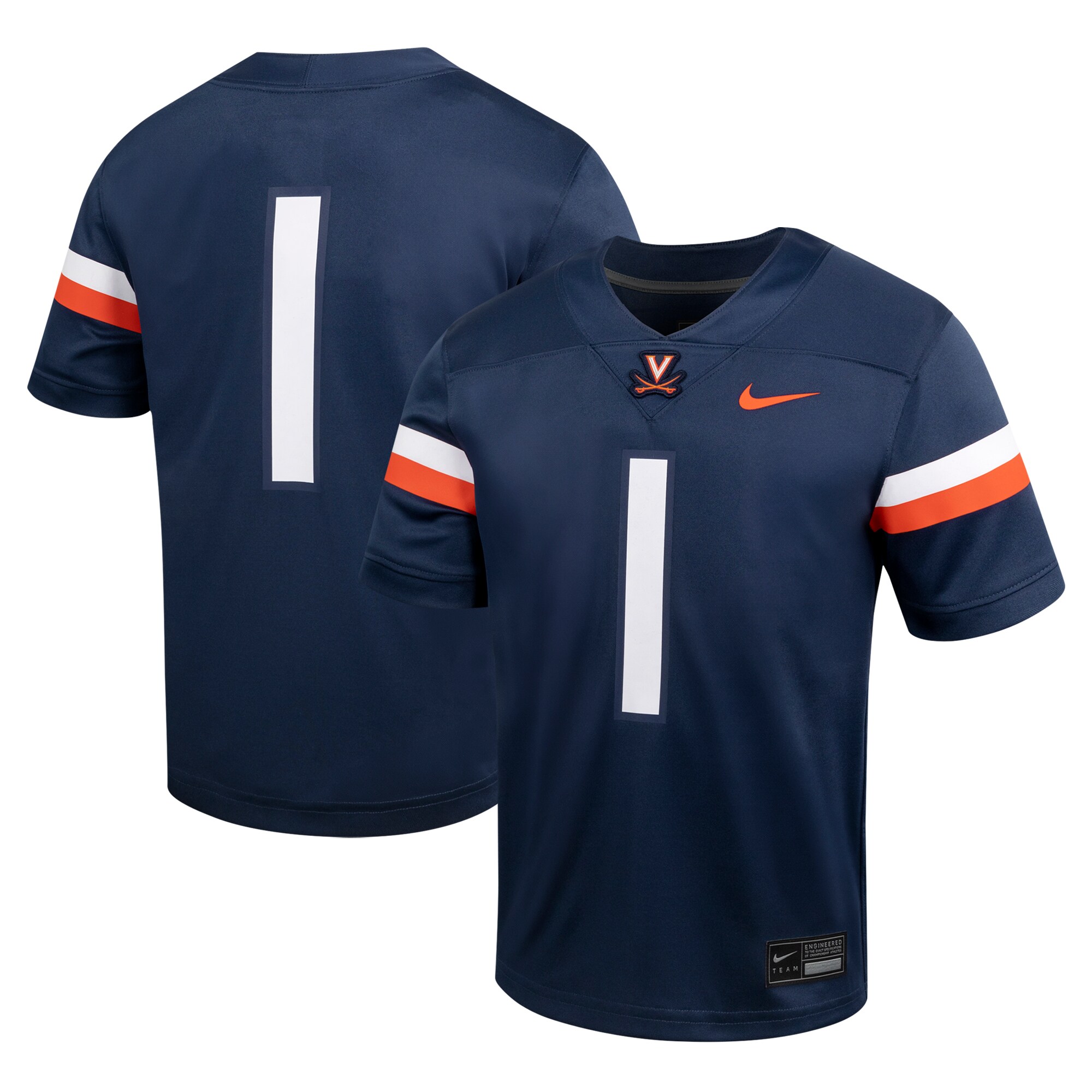 [DDG] Virginia Cavaliers Youth Untouchable Football Jersey - Navy